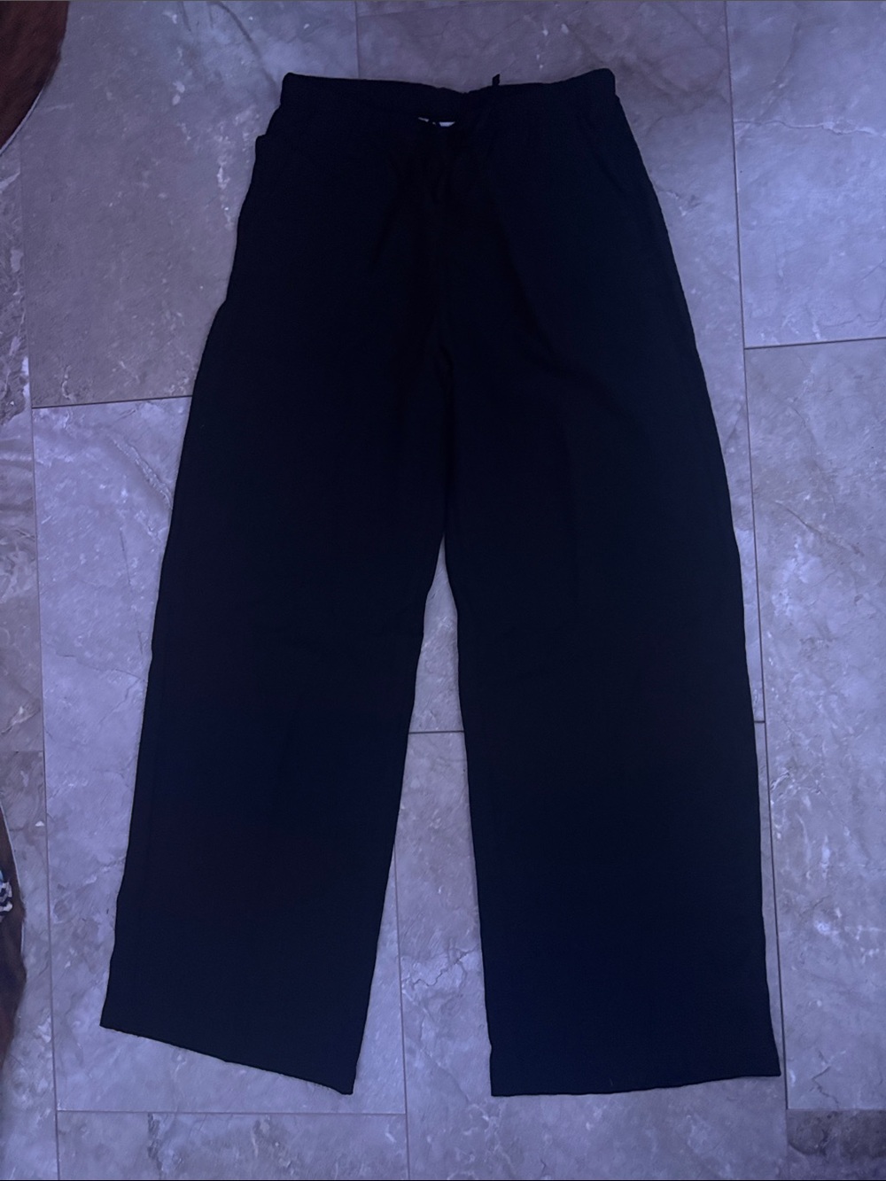 H&M Black Kids Wide-Leg Sweatpants